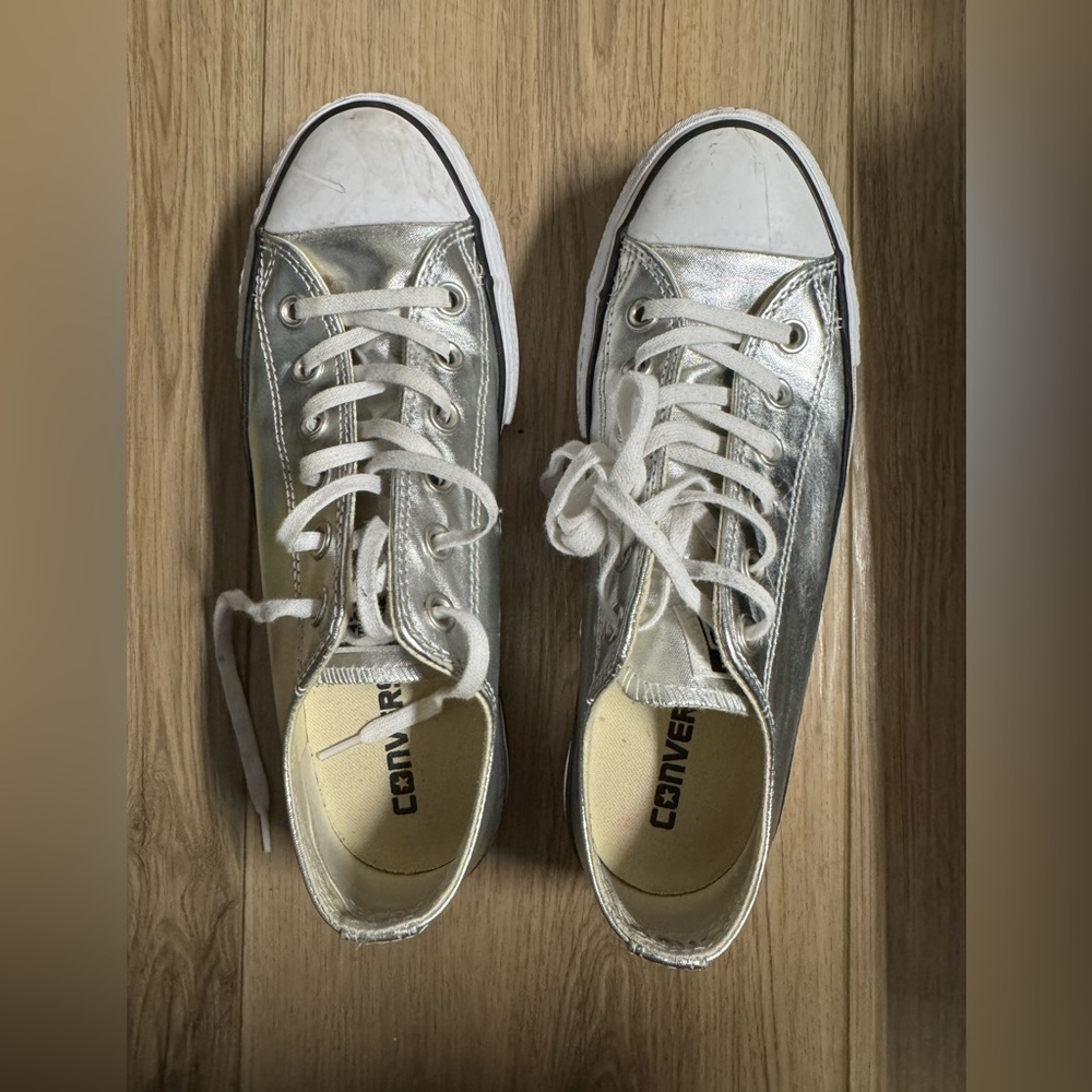 Converse Metallic Platform Shoes